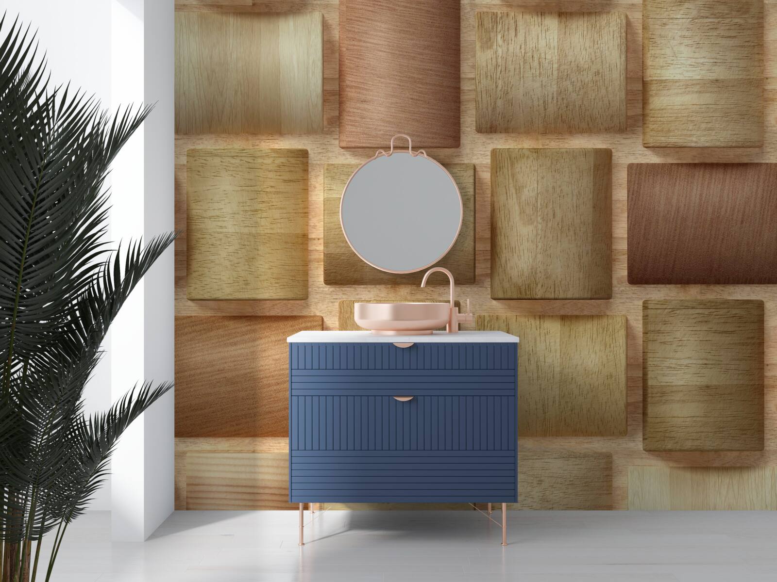 Фотошпалери різнокольорові дерев'яні кубики