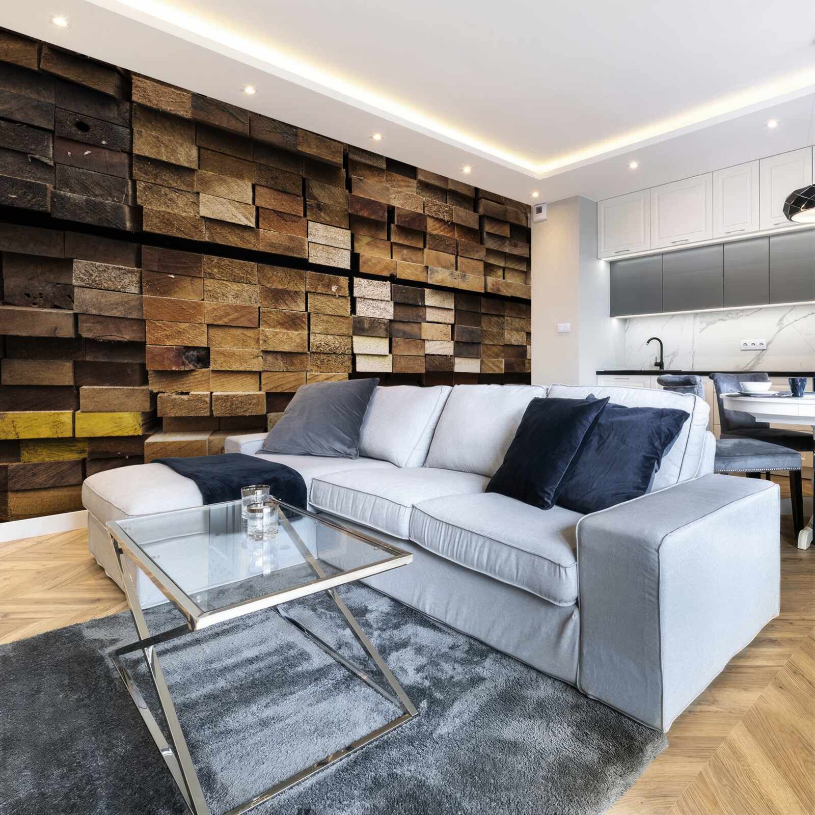 Фотошпалери дерев'яні дошки впорядковані