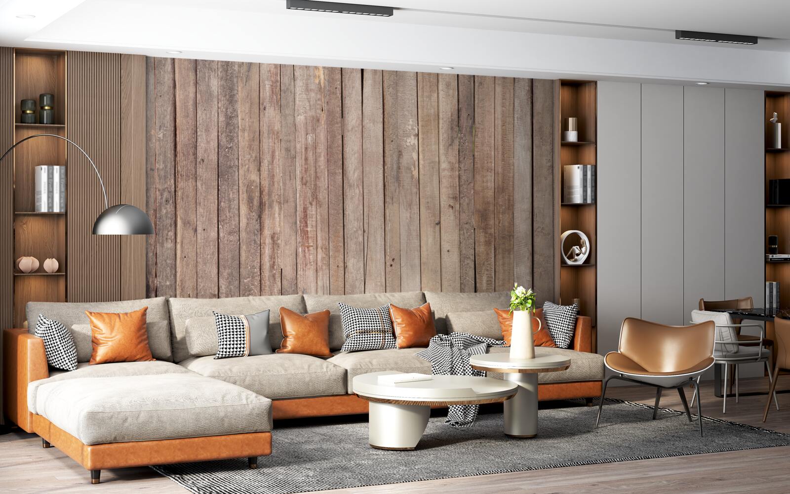 Фотошпалери паркетна дошка різних відтінків