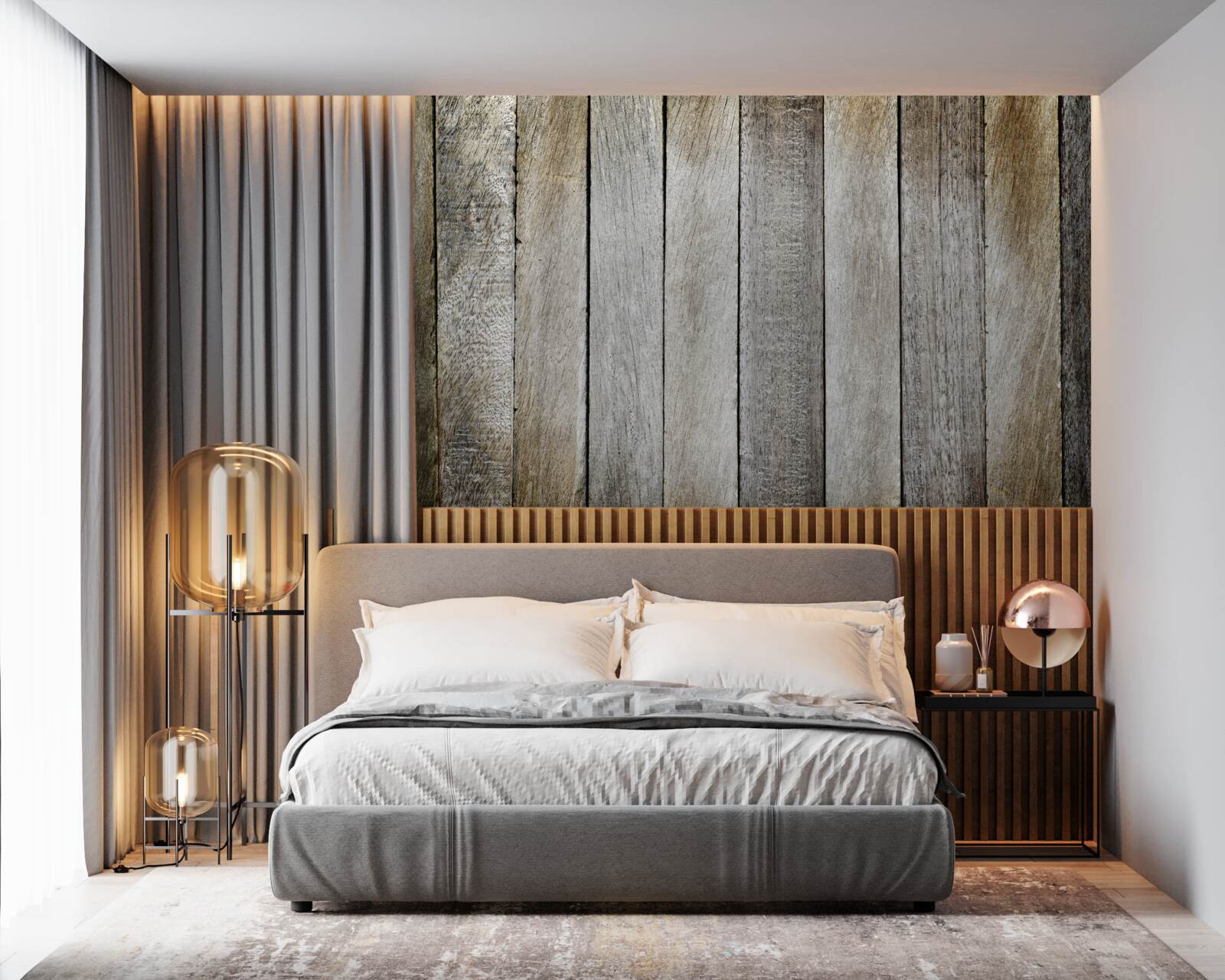 Фотошпалери паркетна дошка з ефектом старіння