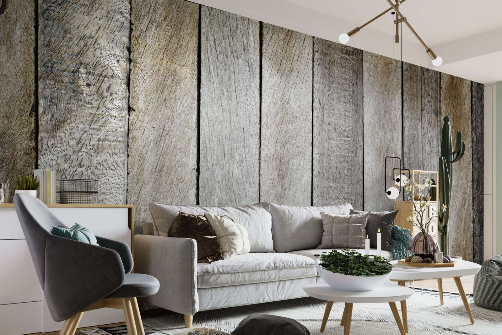 Фотошпалери паркетна дошка з ефектом старіння