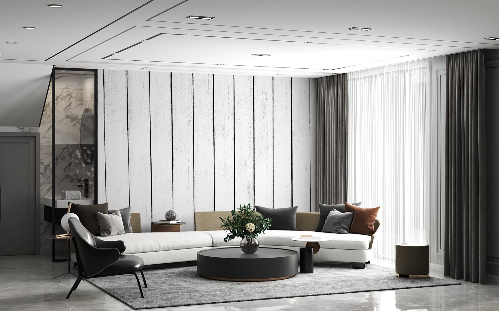 Фотошпалери біла паркетна дошка