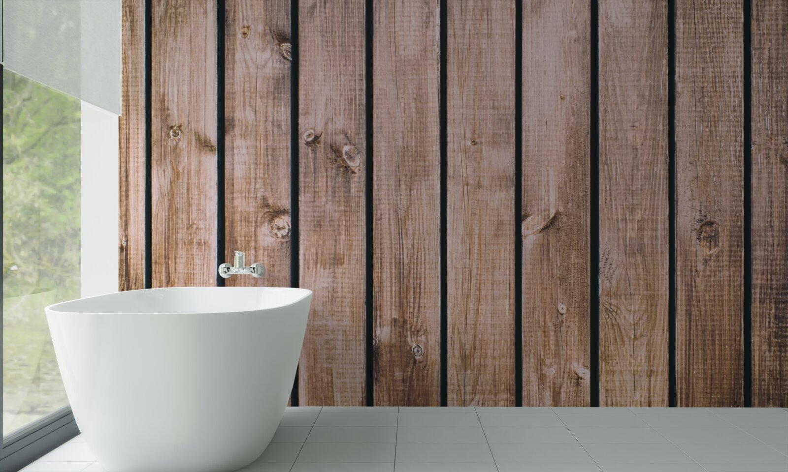 Фотошпалери коричнева паркетна дошка