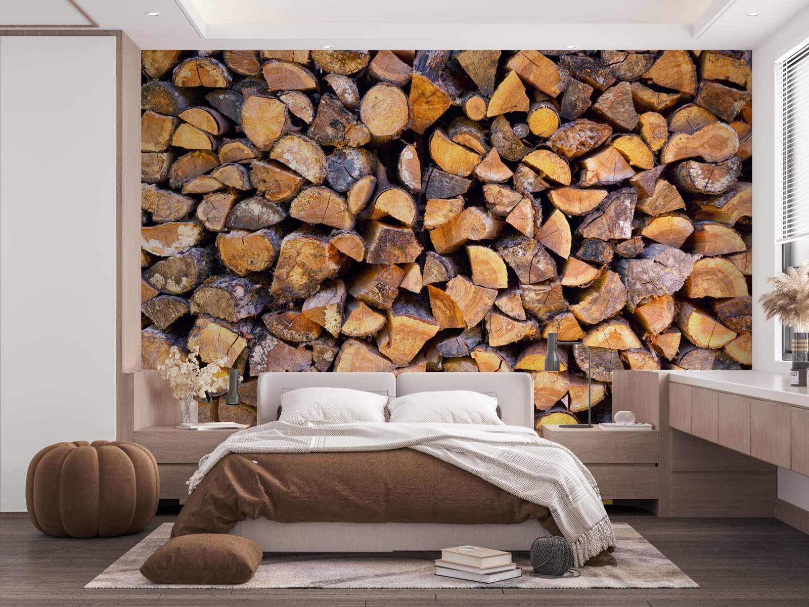 Фотошпалери фрагменти стовбурів дерев