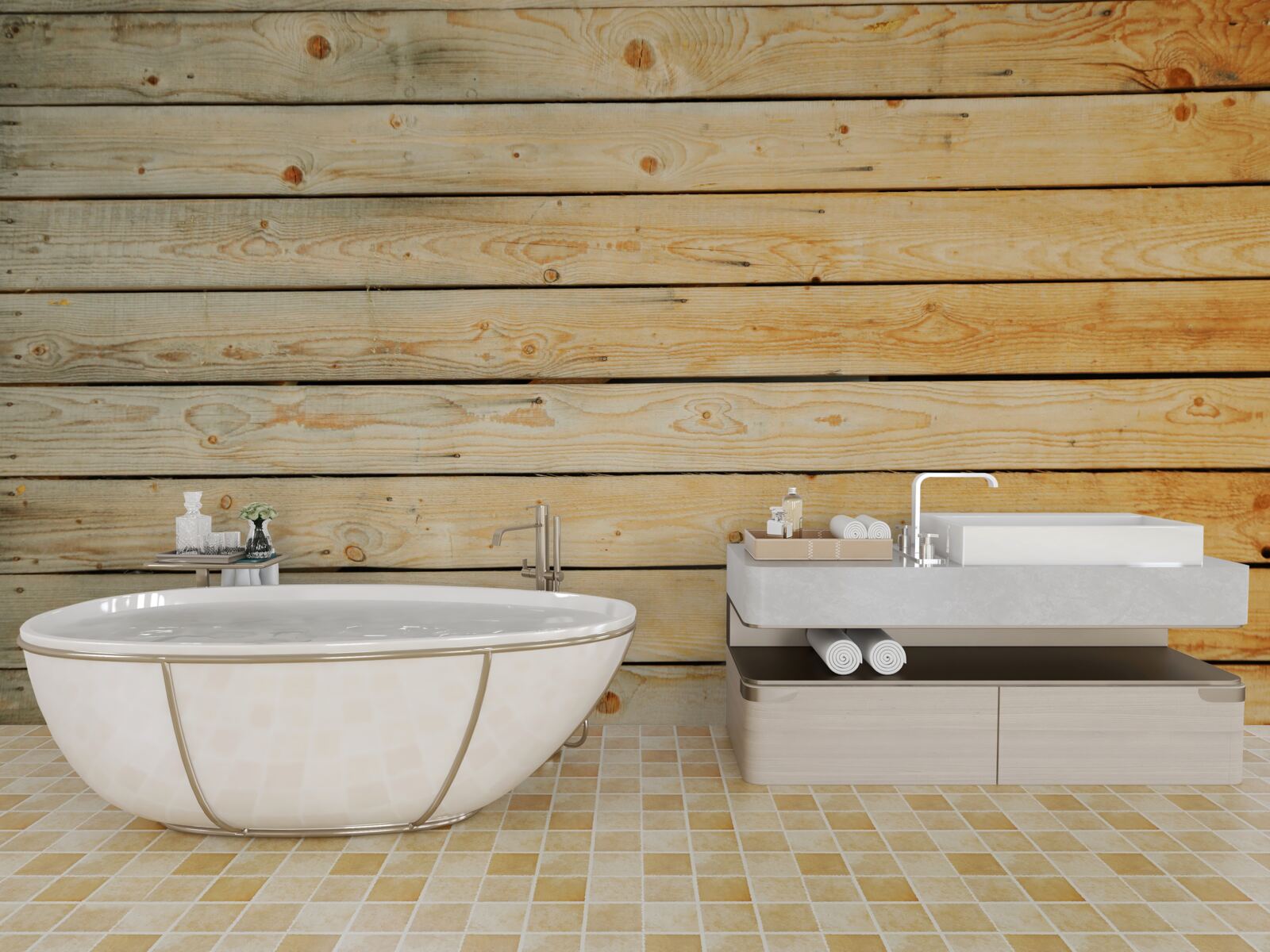 Фотошпалери кийки зі світло-коричневого дерева