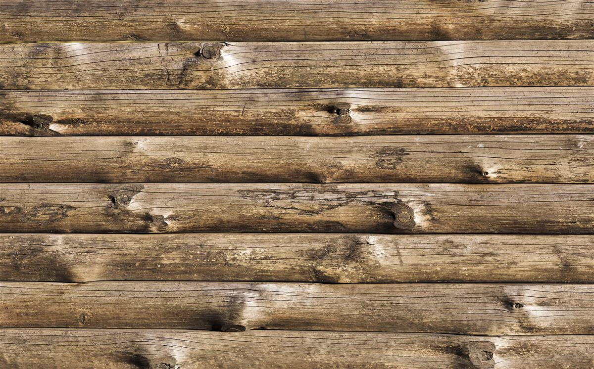 Фотошпалери Стіна з коричневого зрубу