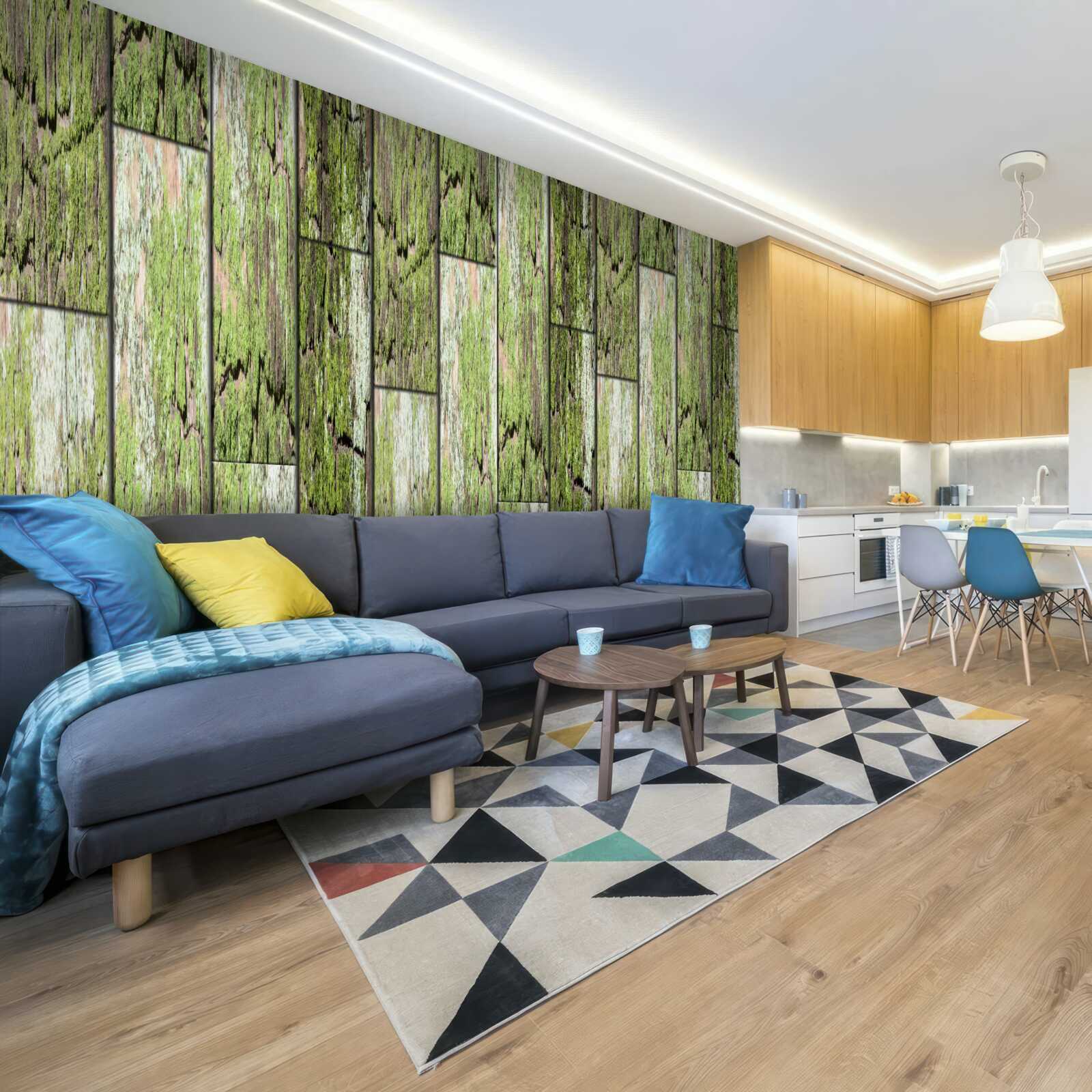 Фотошпалери старовинні пофарбовані дерев'яні вироби