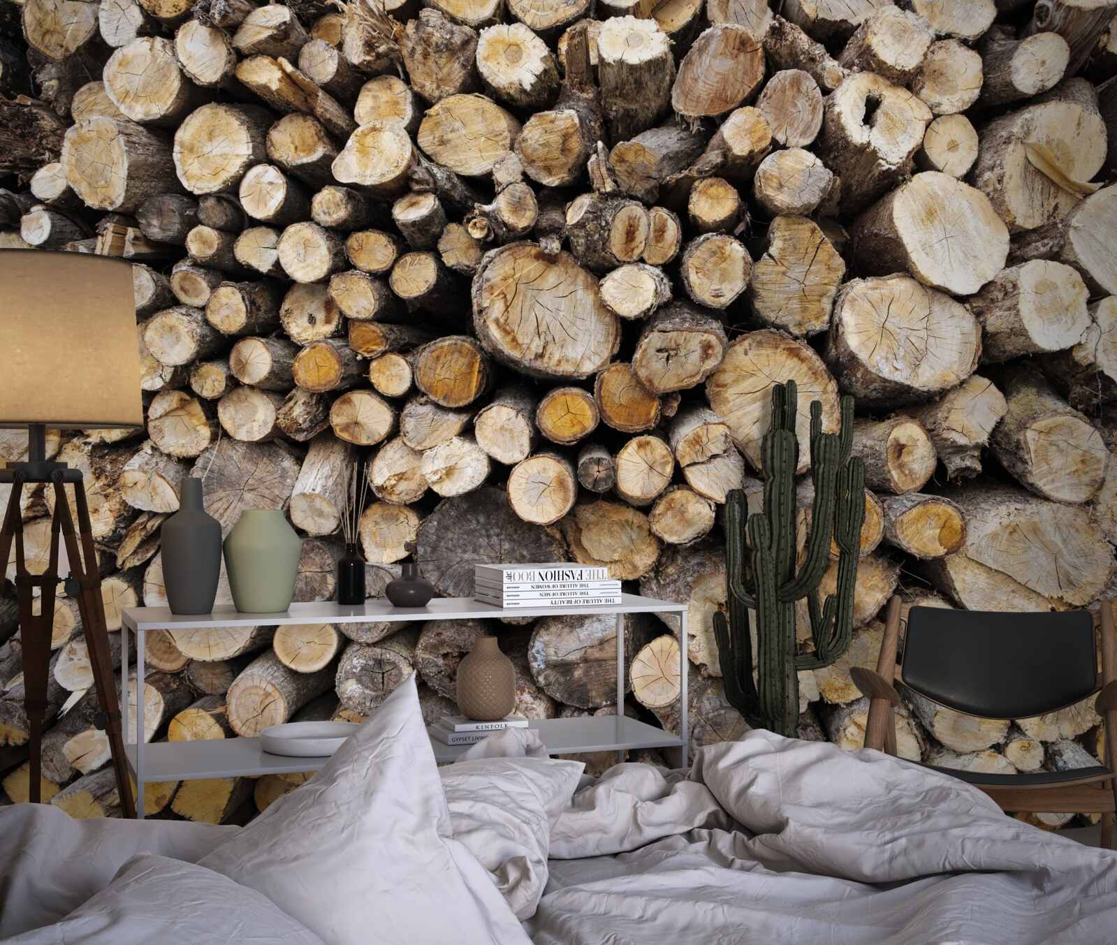 Фотошпалери зрубаних дерев дуже багато