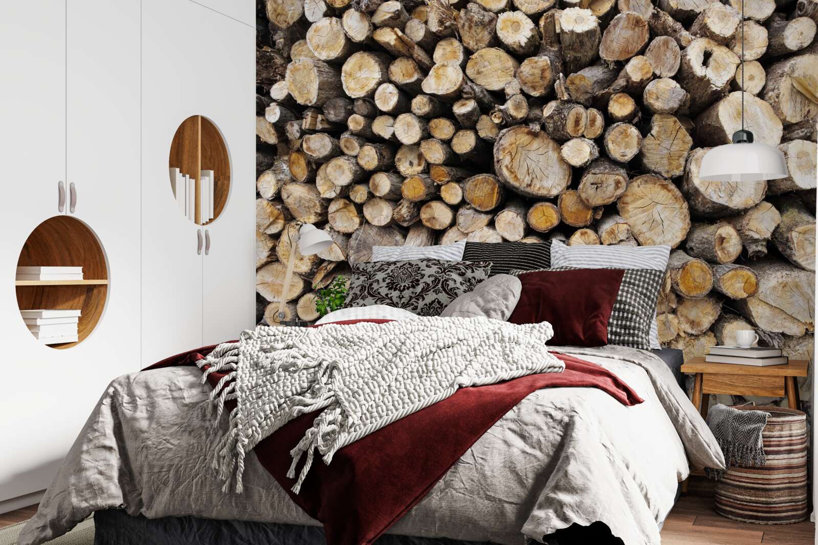 Фотошпалери зрубаних дерев дуже багато