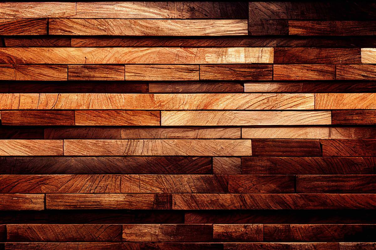 Фотошпалери дерев'яна стіна, зібрана з балок