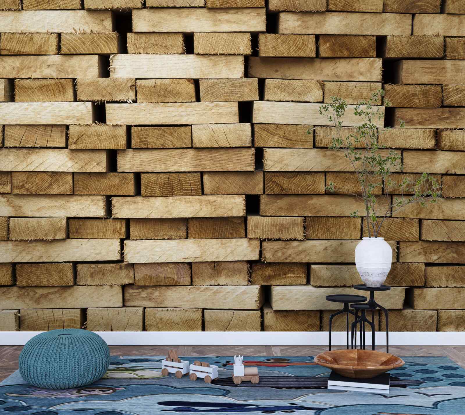 Фотошпалери брукована стіна