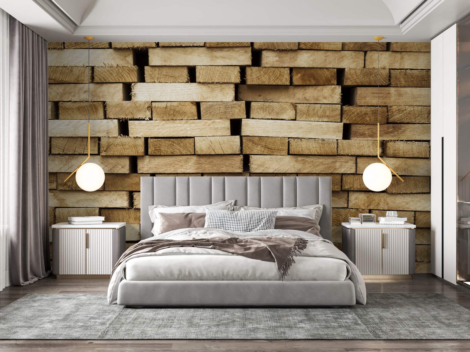 Фотошпалери брукована стіна