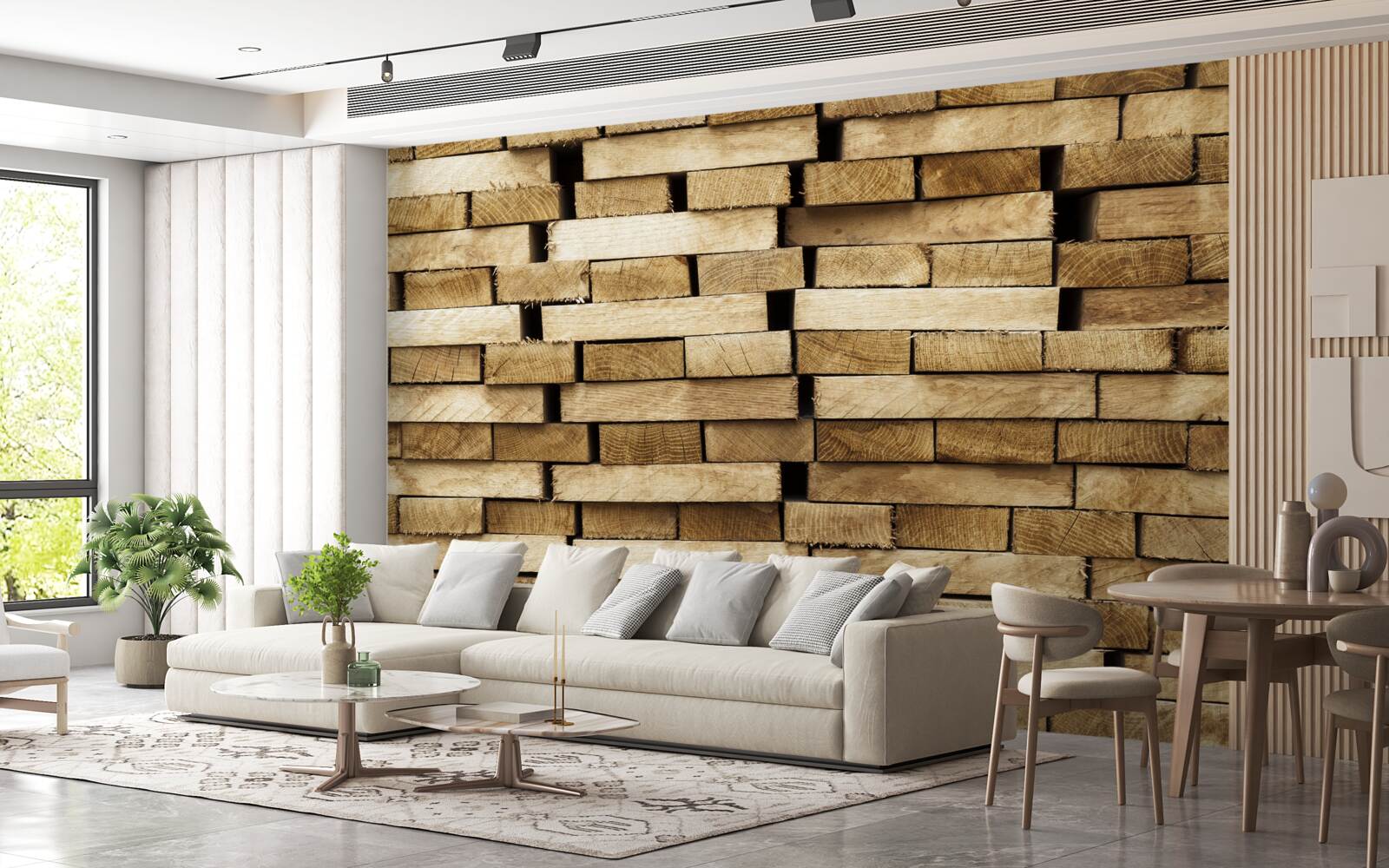 Фотошпалери брукована стіна