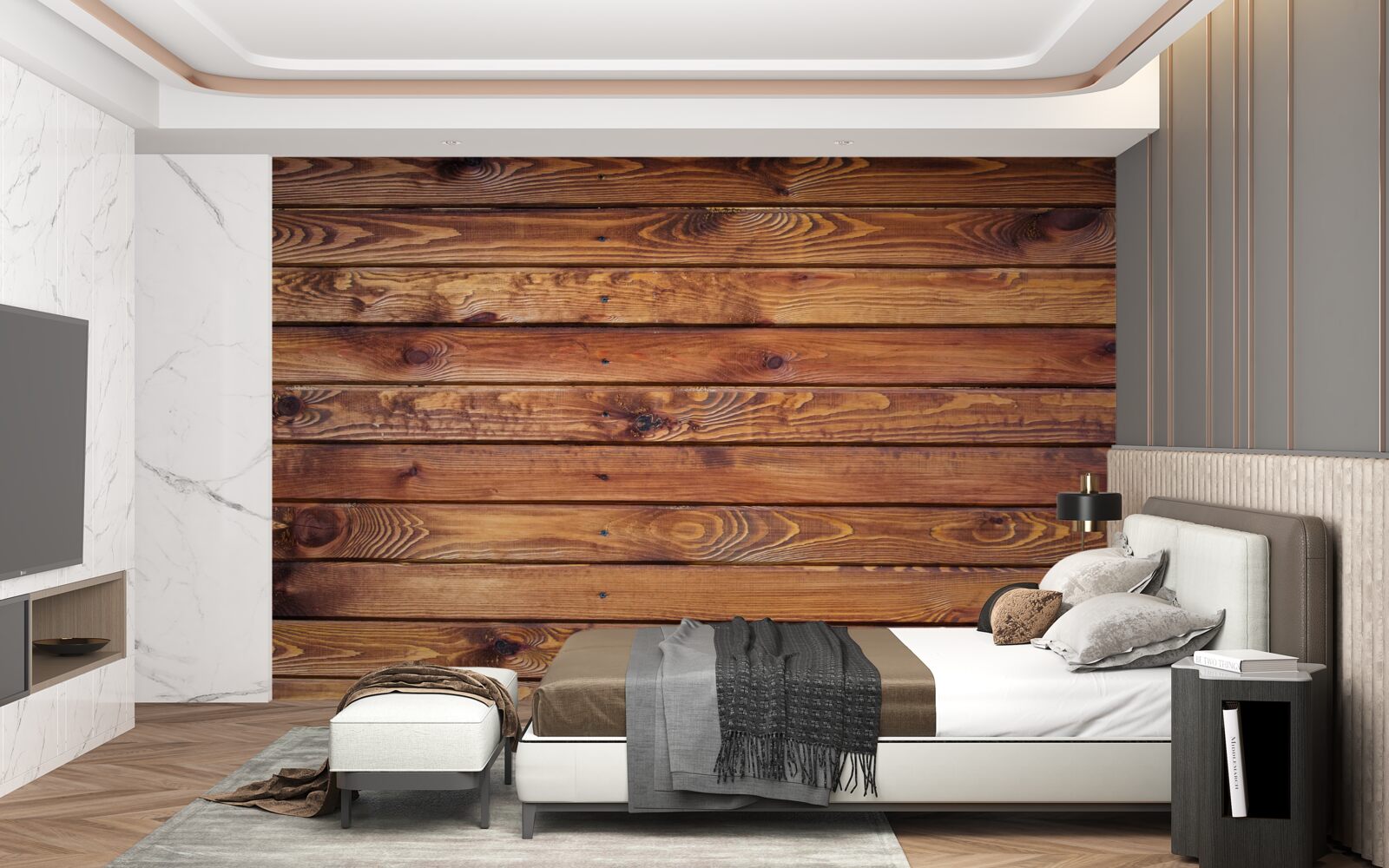 Фотошпалери натуральна текстура дерева