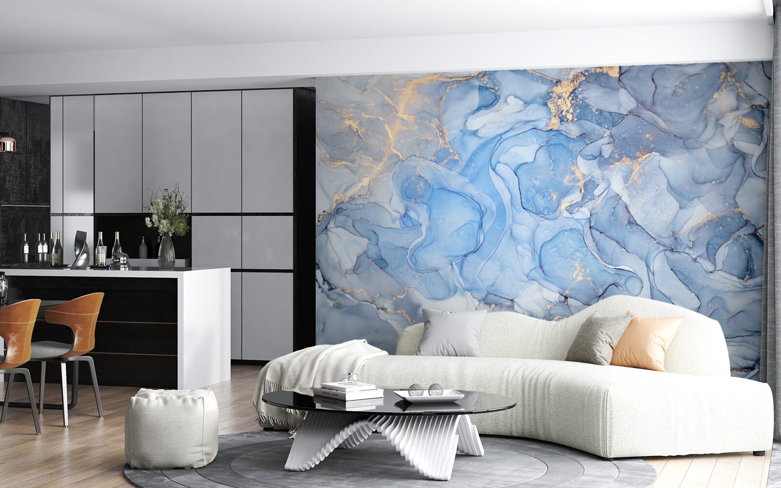 Фотошпалери ексклюзивний синій фон