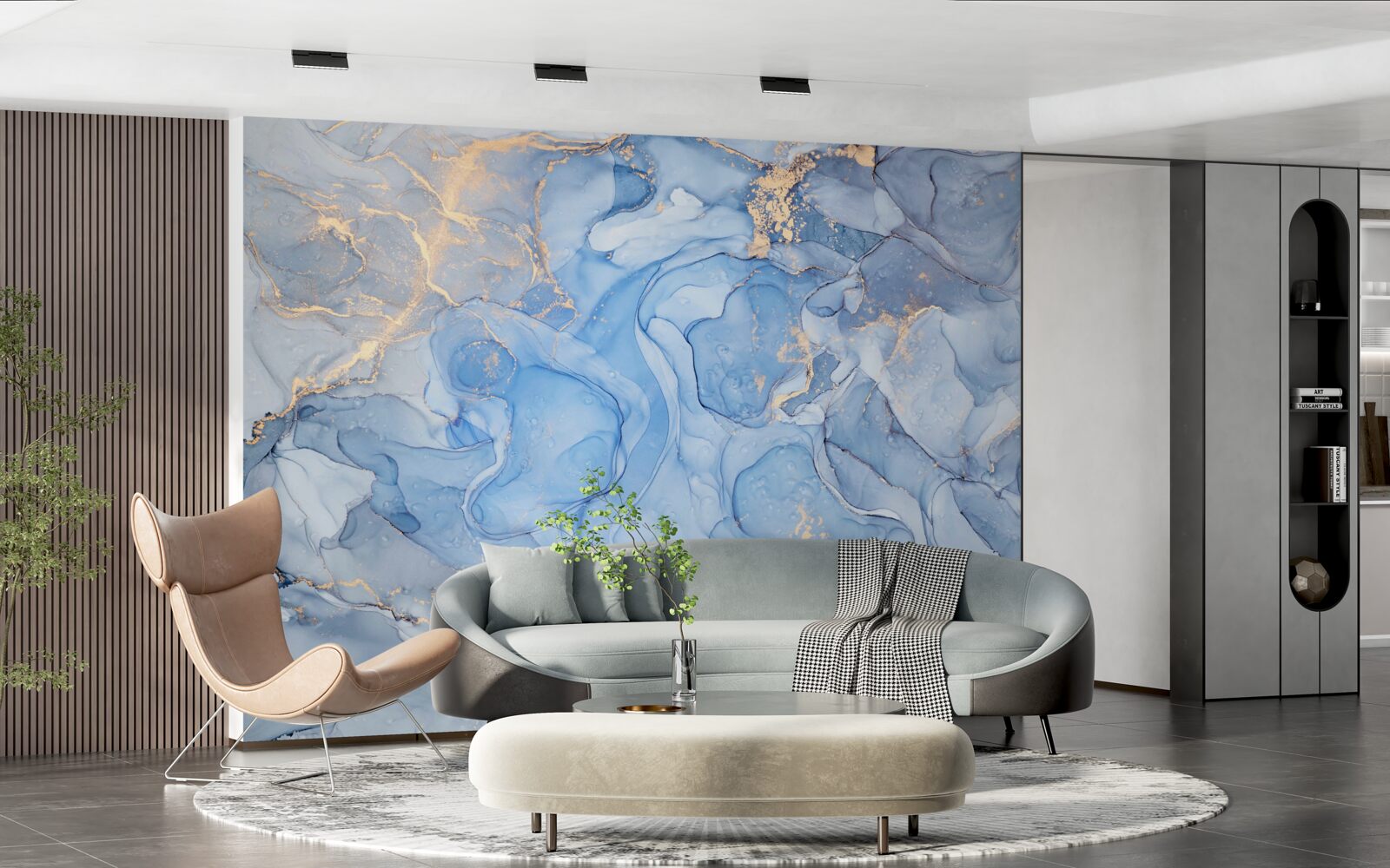 Фотошпалери ексклюзивний синій фон