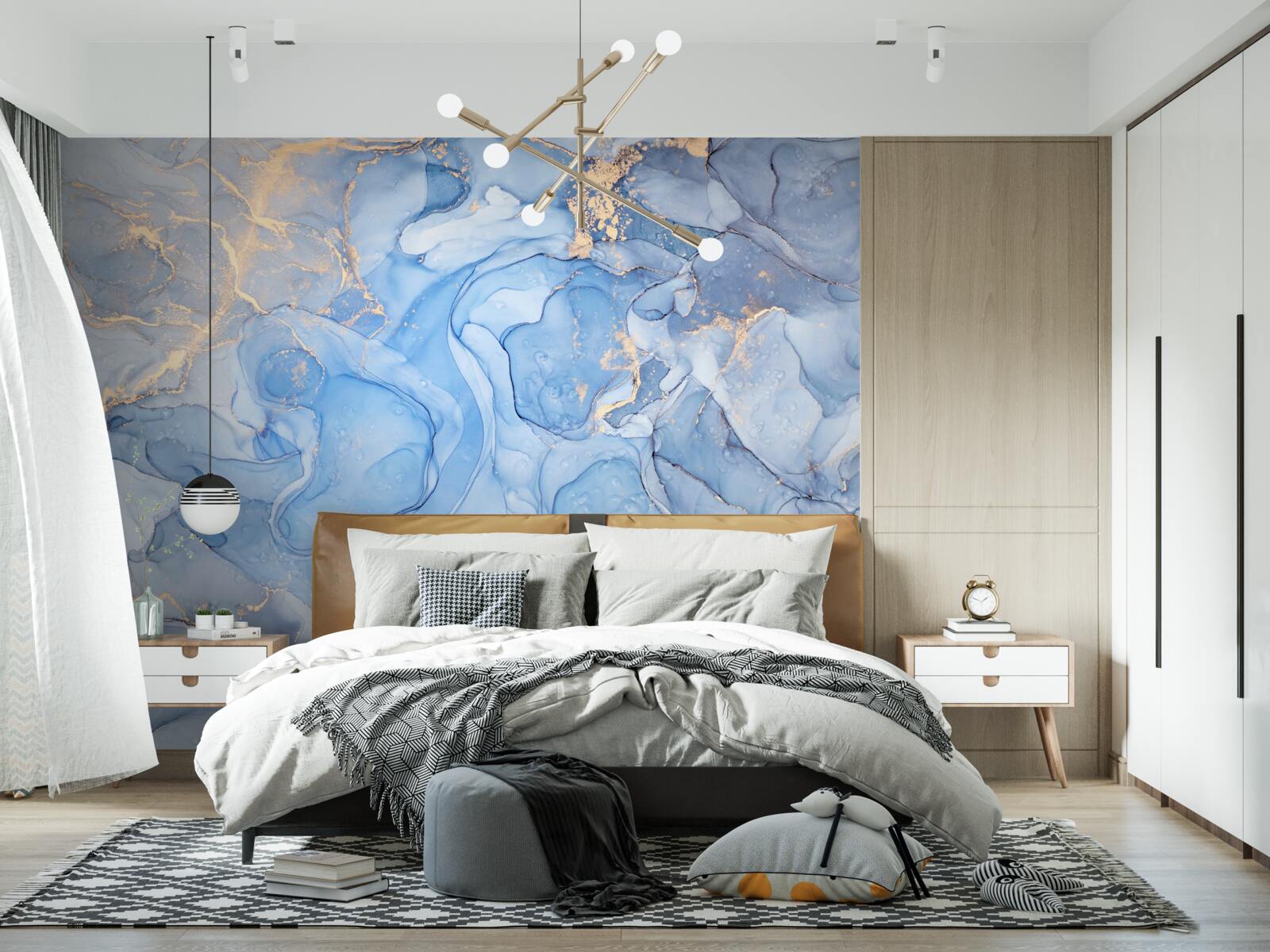 Фотошпалери ексклюзивний синій фон