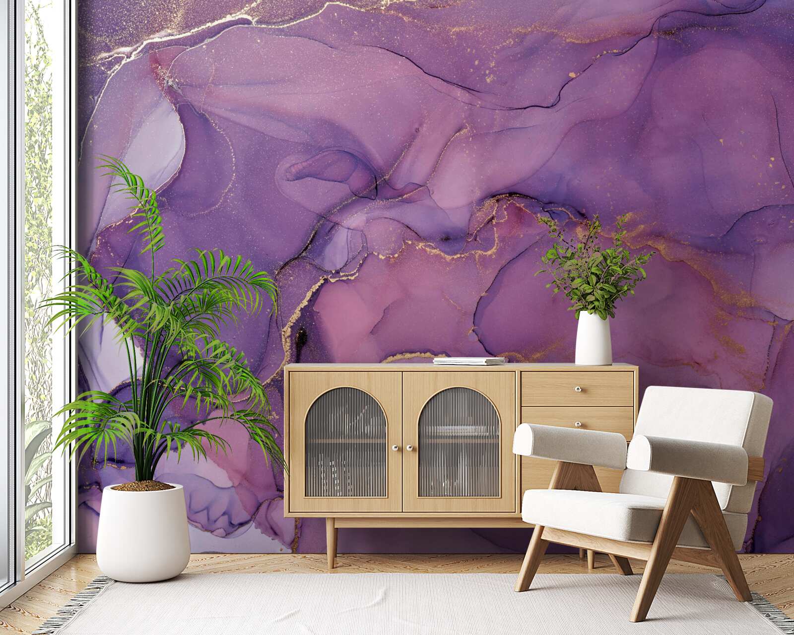 Фотошпалери прекрасні фіолетові відблиски