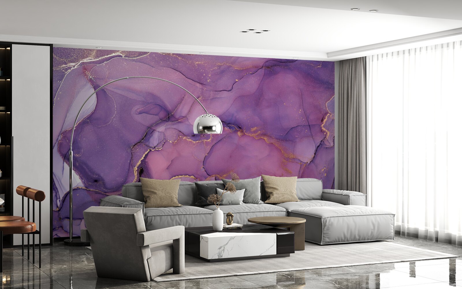 Фотошпалери прекрасні фіолетові відблиски