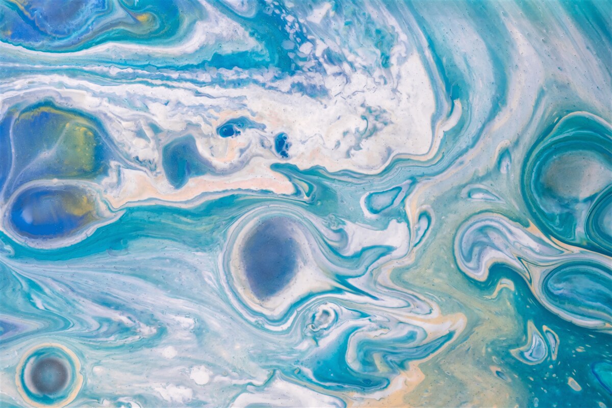 Фотошпалери синя епоксидна смола