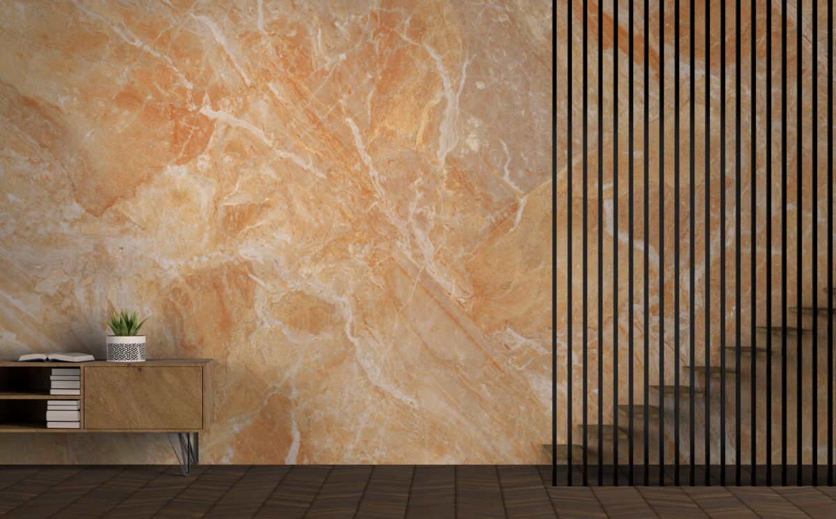 Фотошпалери оніксовий фон у відтінках помаранчевого