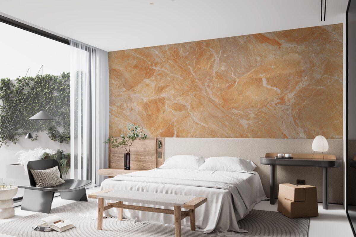 Фотошпалери оніксовий фон у відтінках помаранчевого