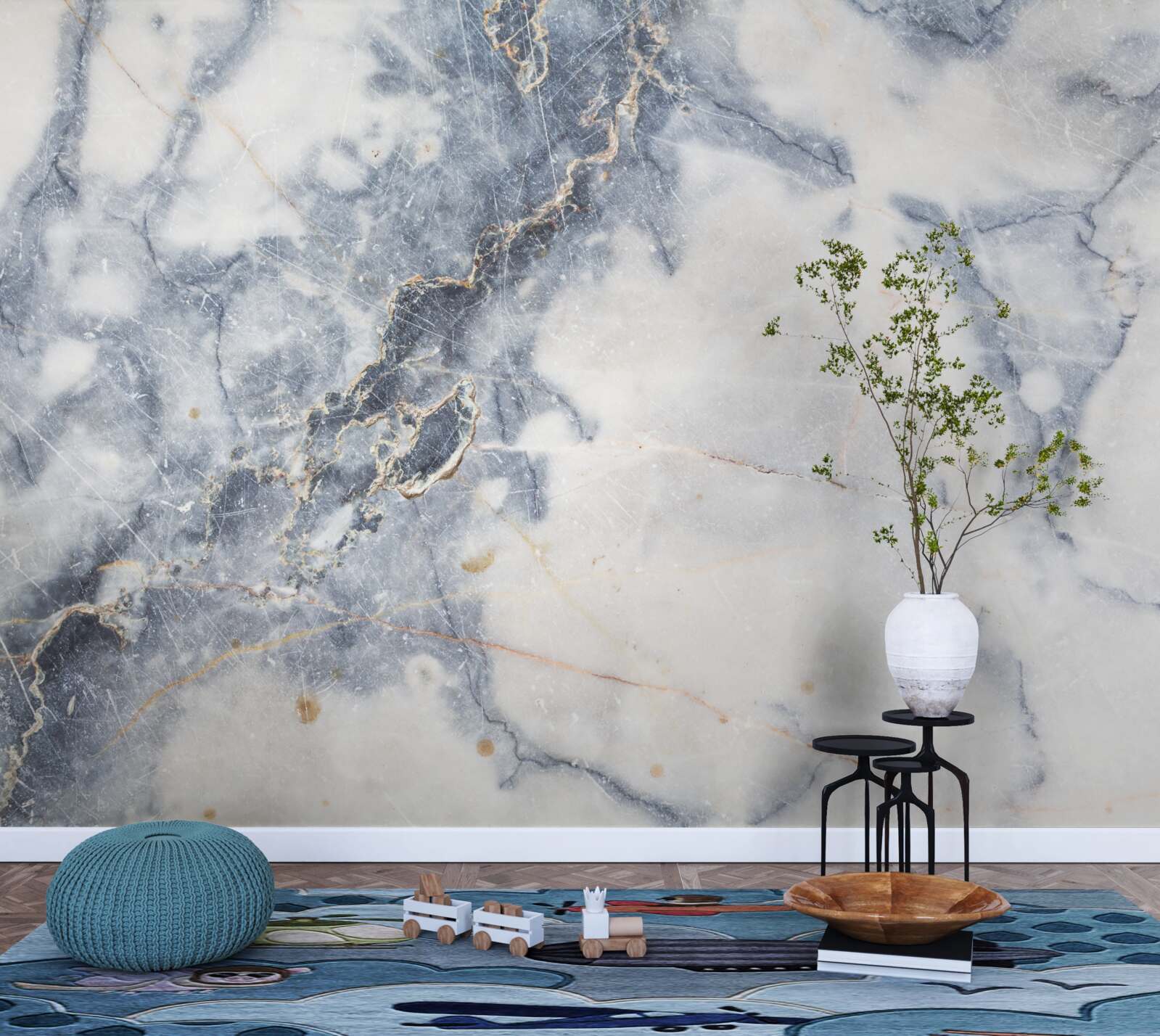 Фотошпалери фон - сірий мармур