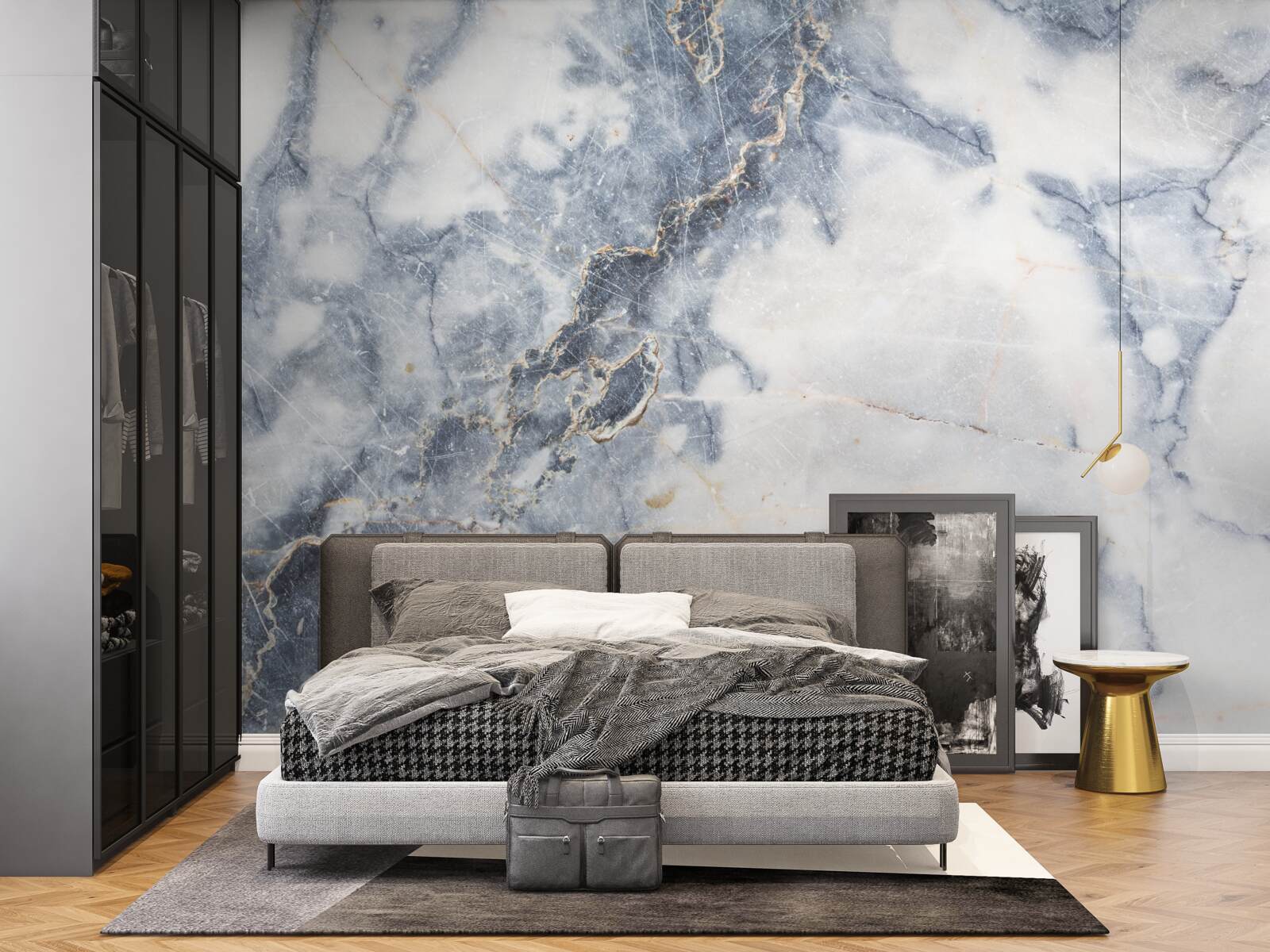 Фотошпалери фон - сірий мармур