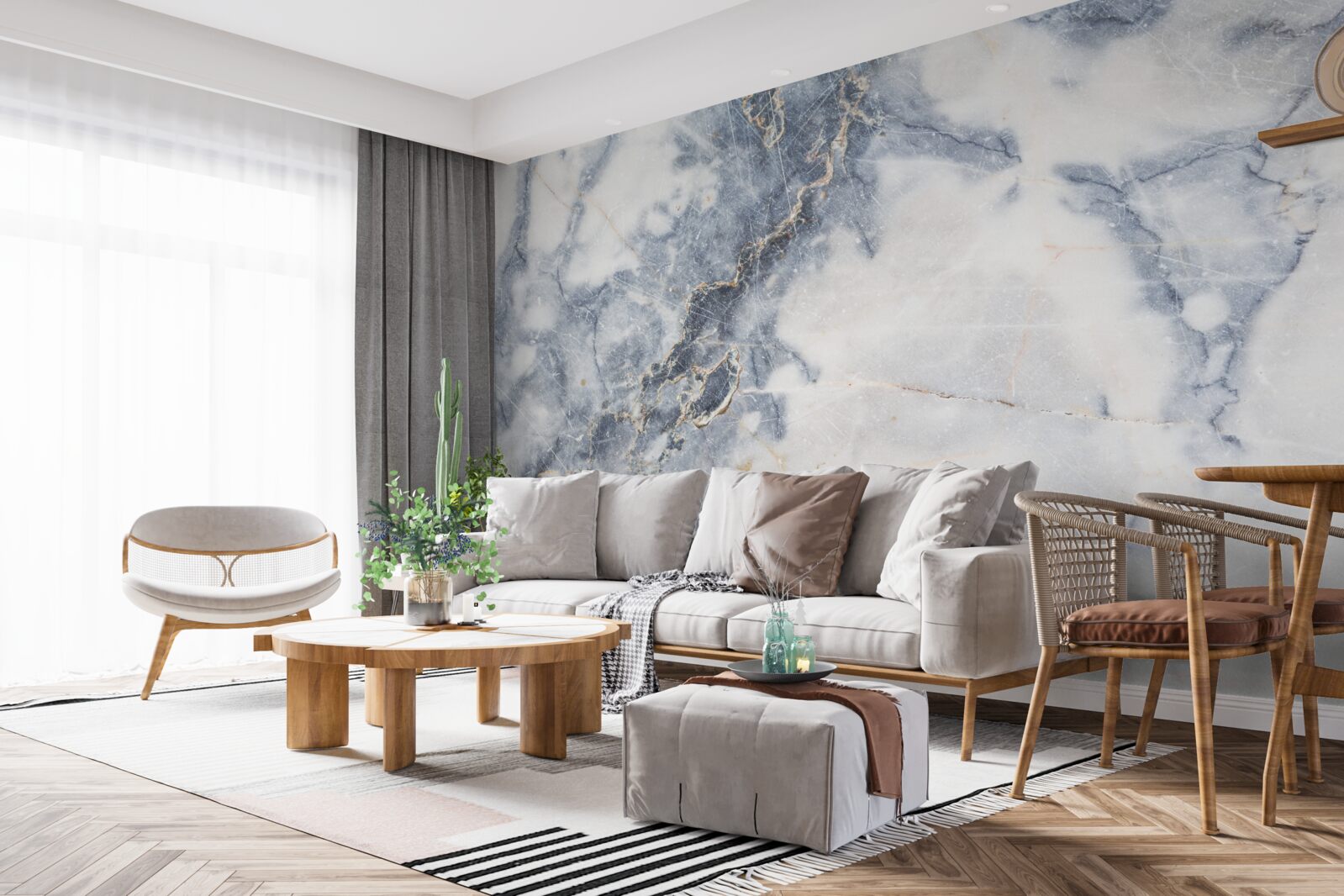 Фотошпалери фон - сірий мармур