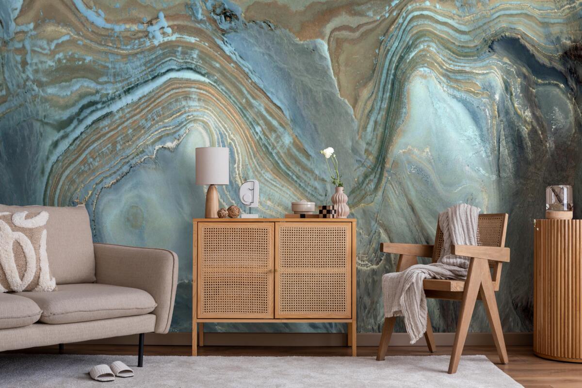 Фотошпалери синтез блакитного топазу