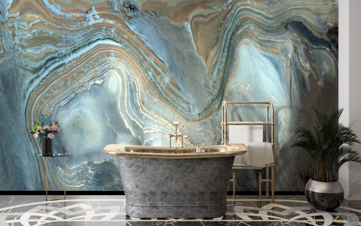 Фотошпалери синтез блакитного топазу