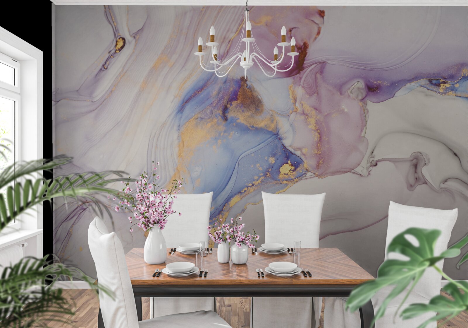 Фотошпалери мармурове тло з акварельним абажуром