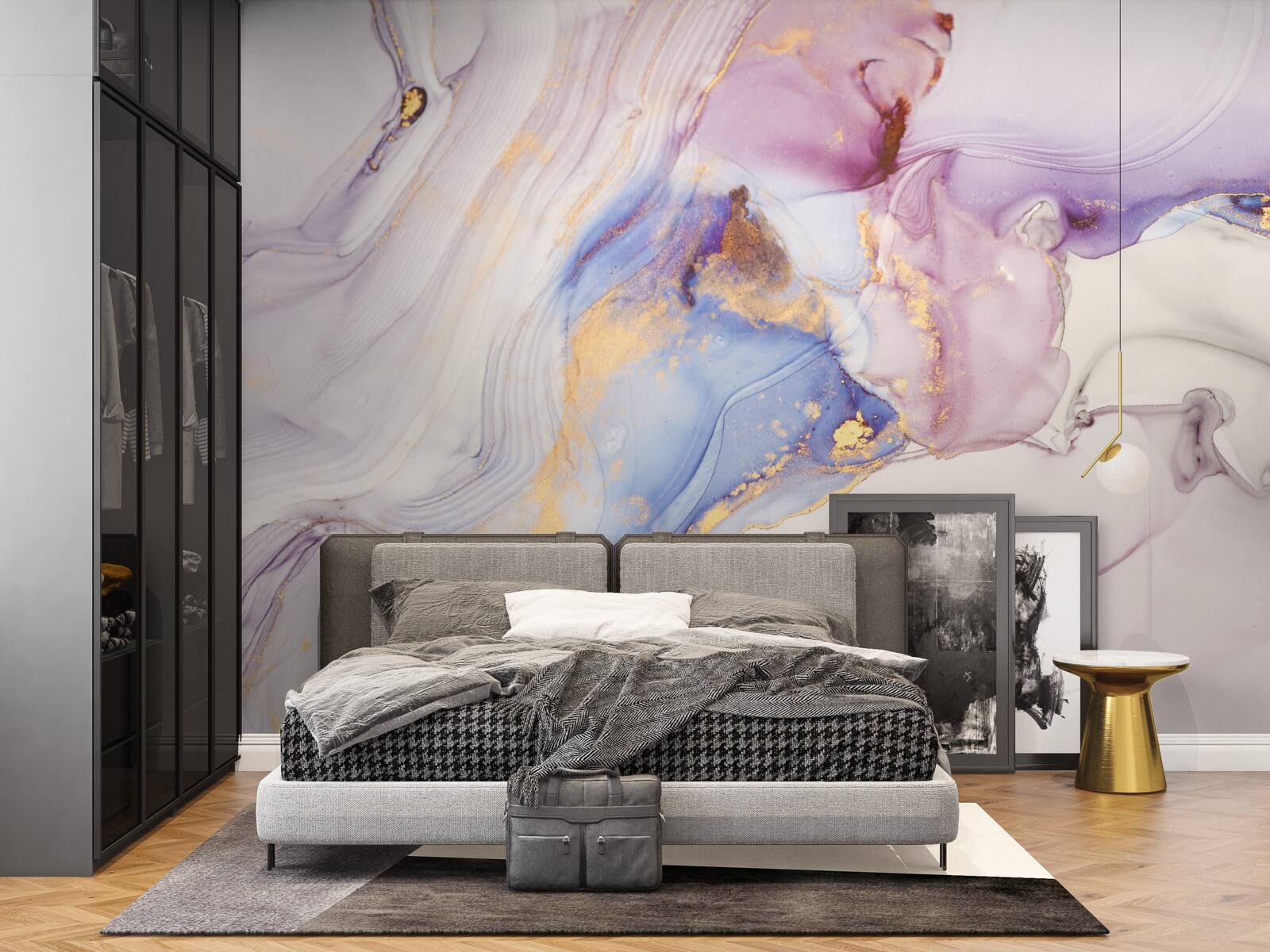 Фотошпалери мармурове тло з акварельним абажуром