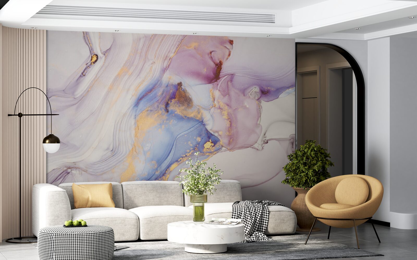 Фотошпалери мармурове тло з акварельним абажуром