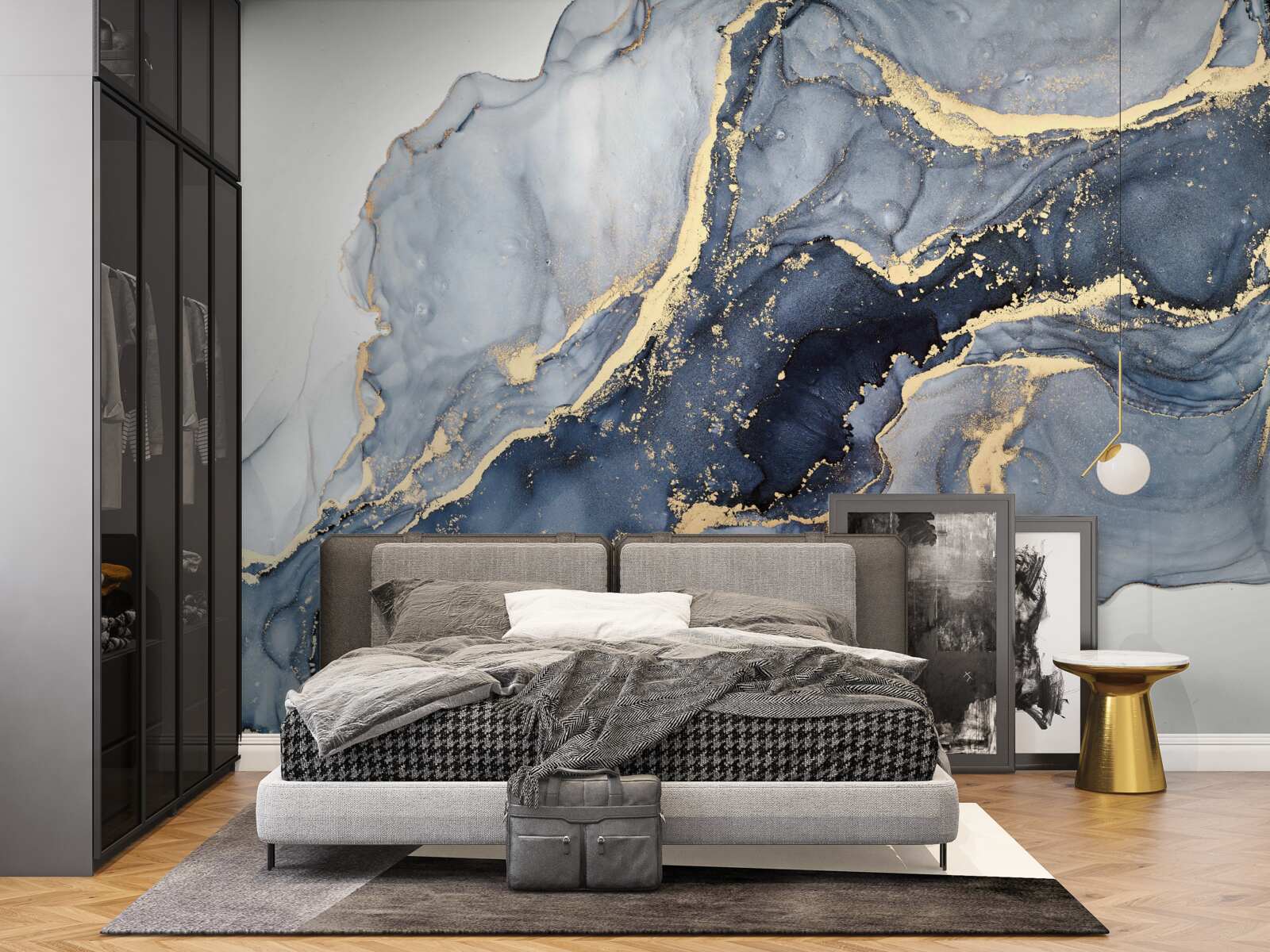 Фотошпалери хвилювання кольору індиго