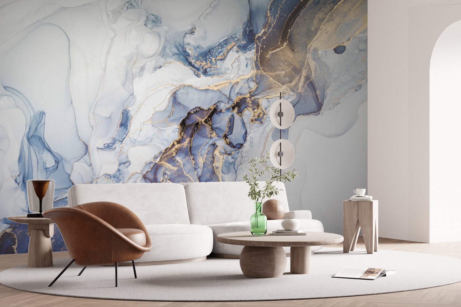 Фотошпалери небесний мармуровий фон