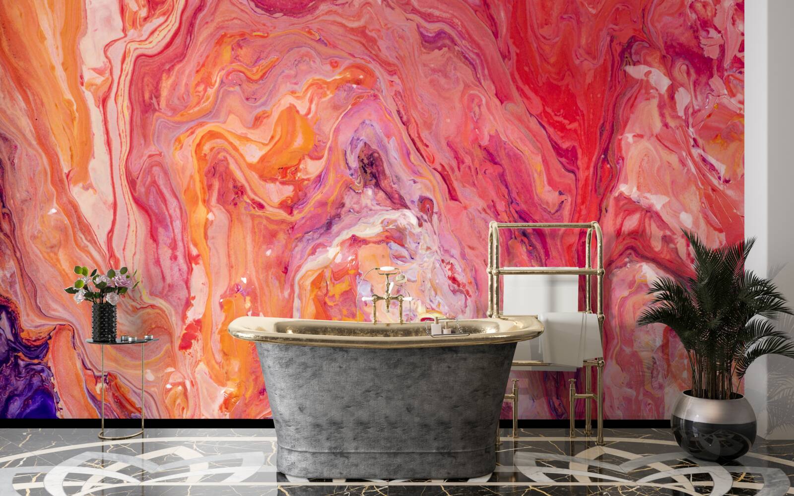 Фотошпалери колірні градієнтні потоки