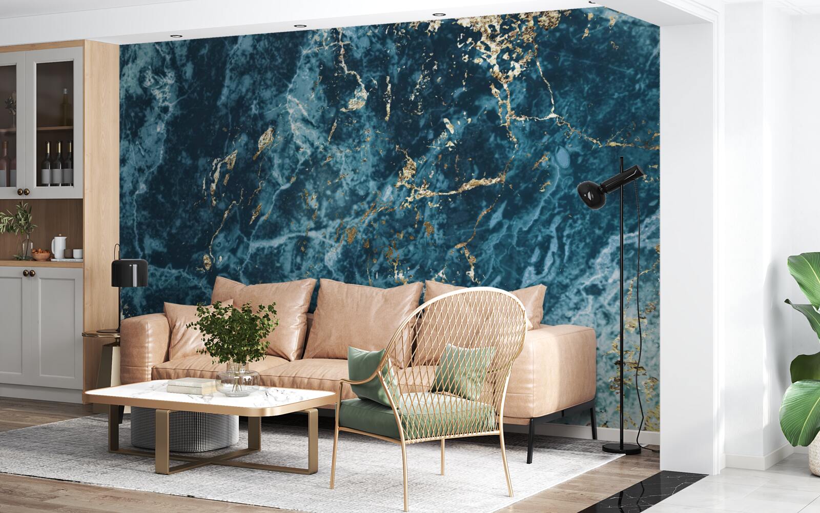 Фотошпалери малахітовий абстрактний фон