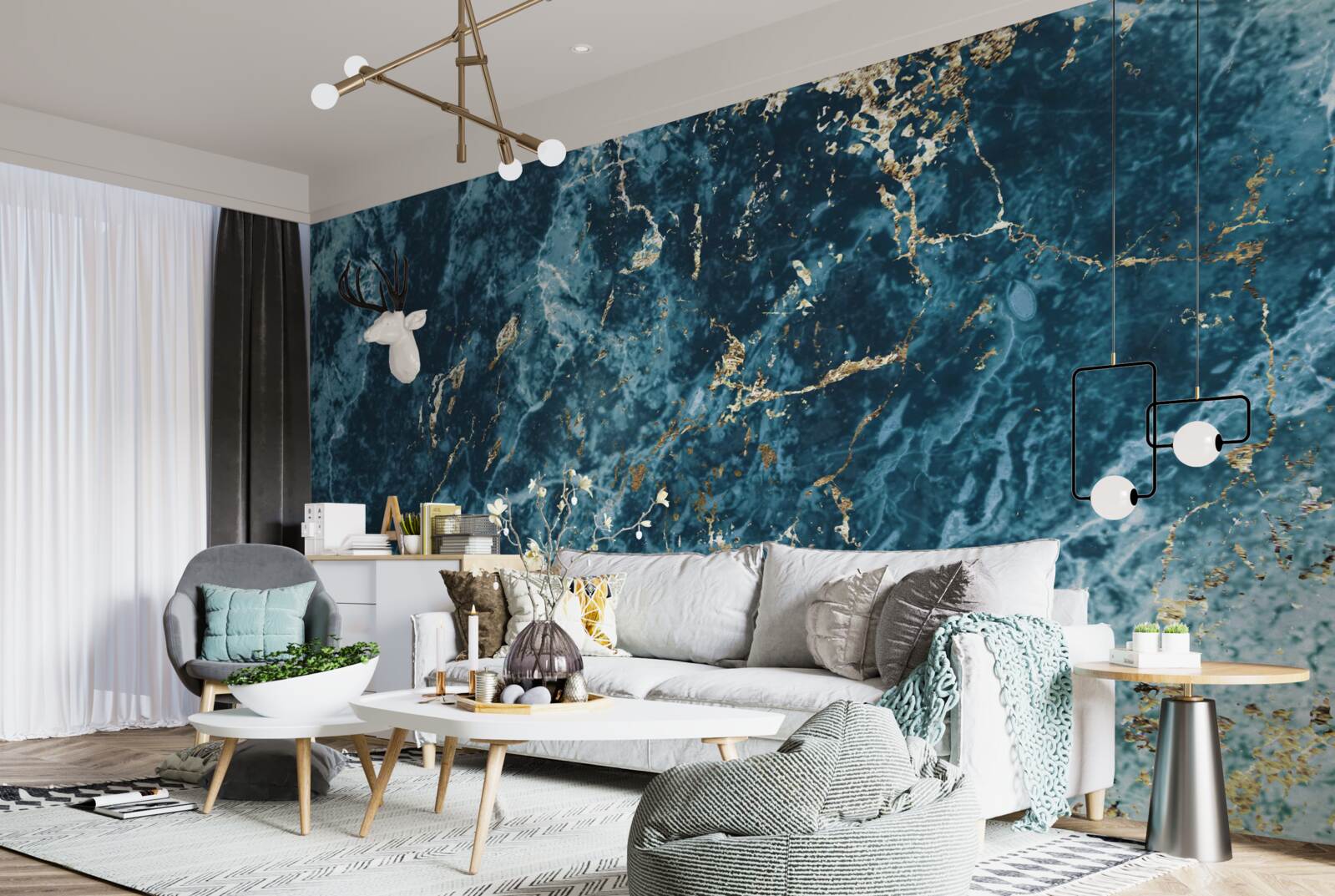 Фотошпалери малахітовий абстрактний фон