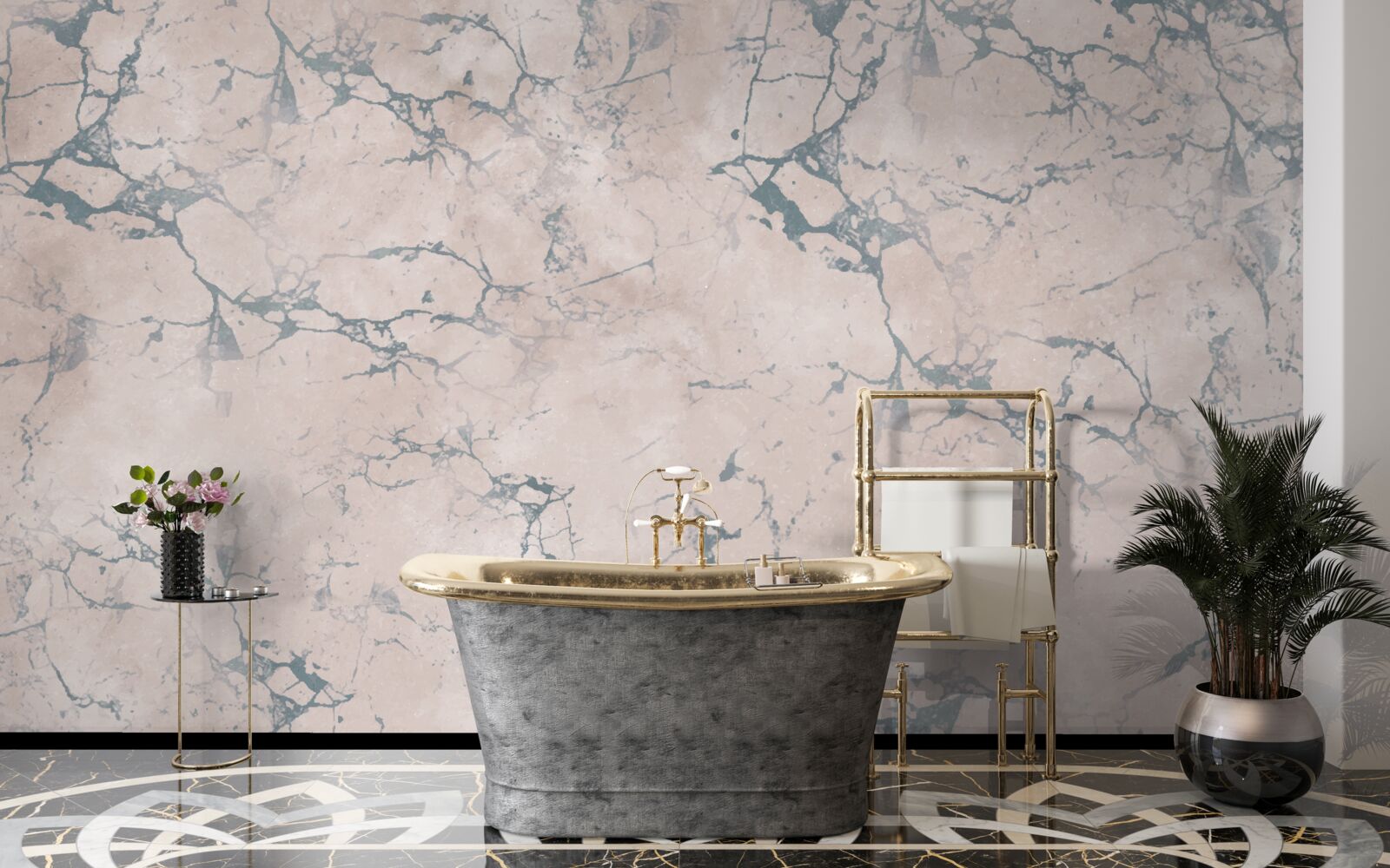 Фотошпалери легка мармурова текстура