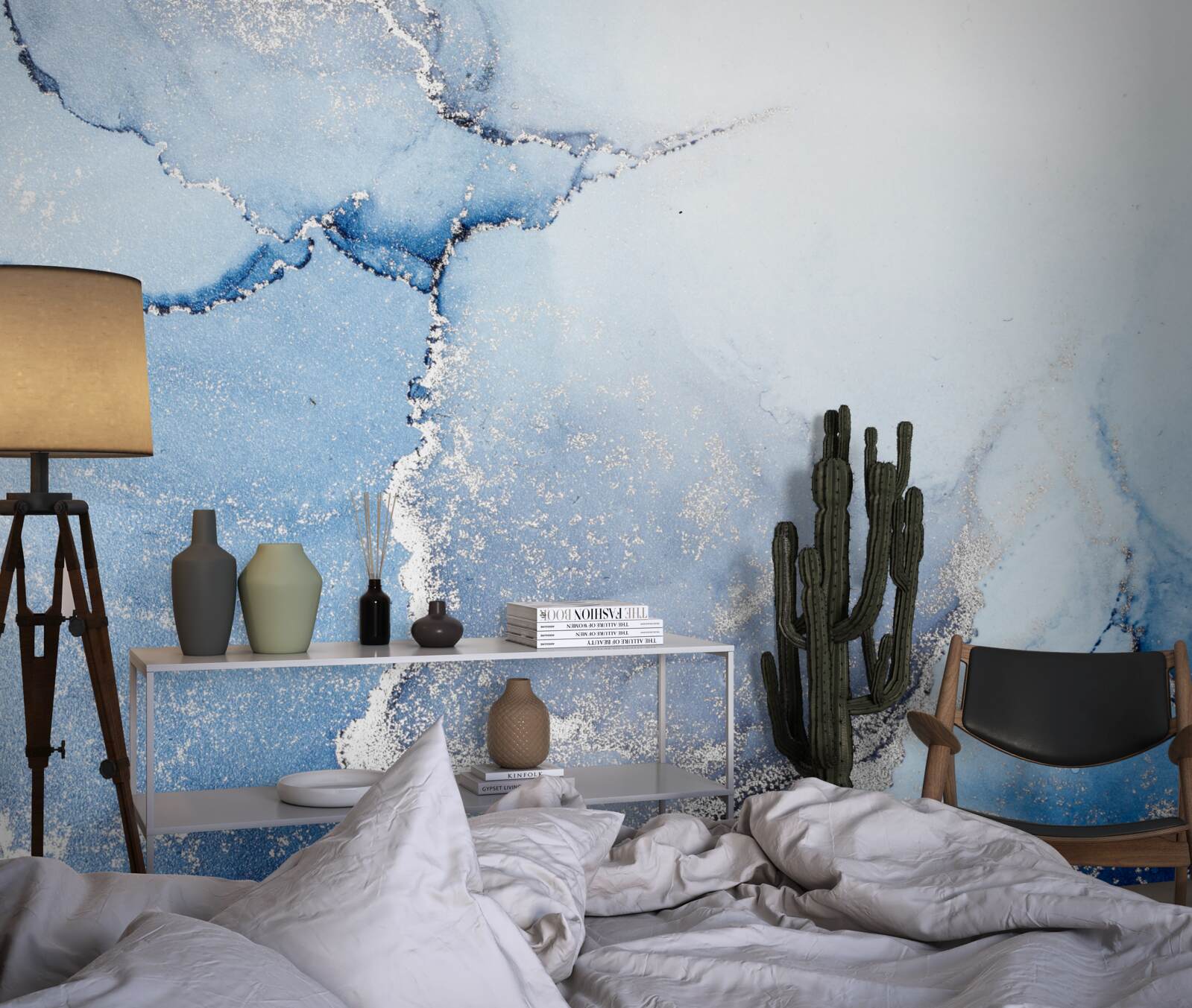 Фотошпалери абстрактний фон у ніжно-блакитних тонах