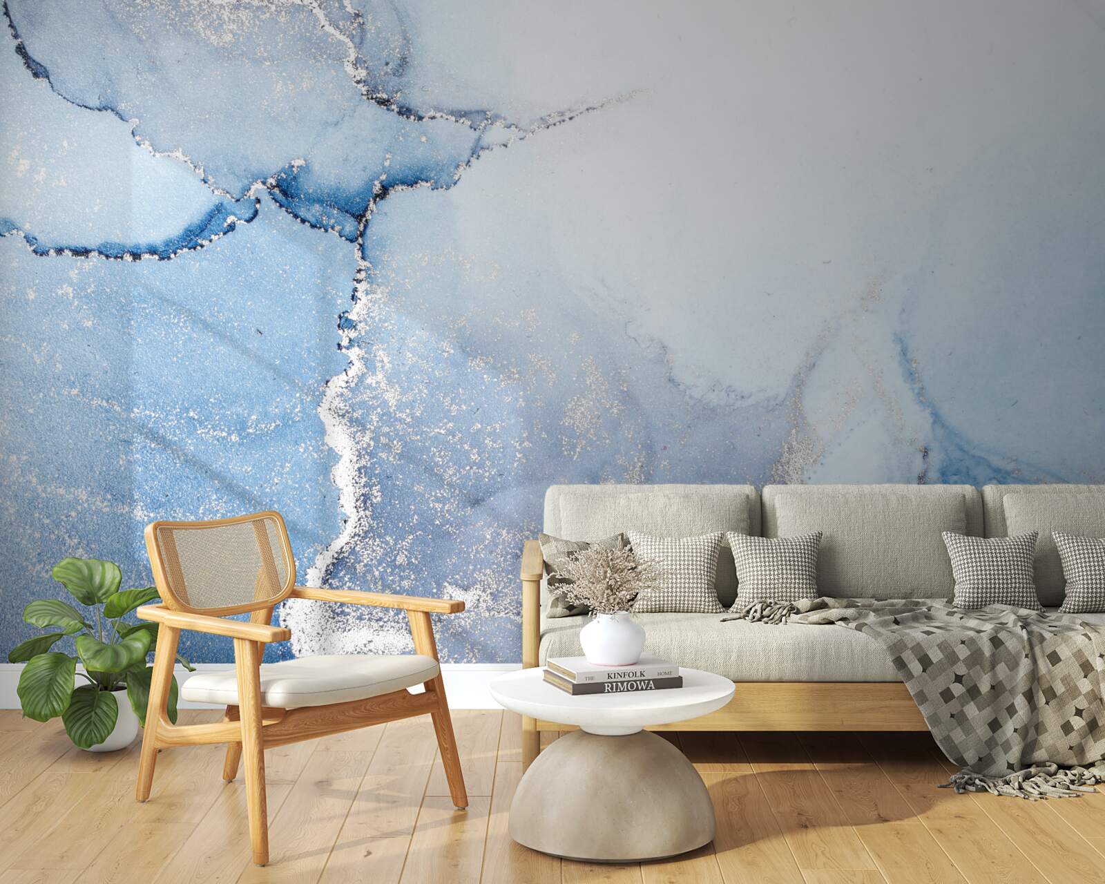 Фотошпалери абстрактний фон у ніжно-блакитних тонах