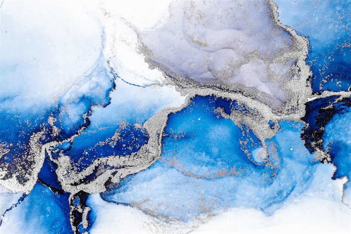 Фотошпалери екстравагантний абстрактний фон у синьому відтінку