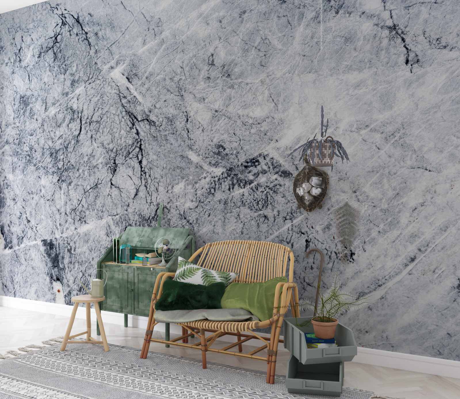 Фотошпалери елегантний сірий мармур