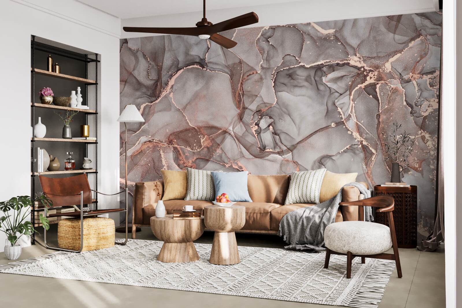 Фотошпалери волога срібляста рідина