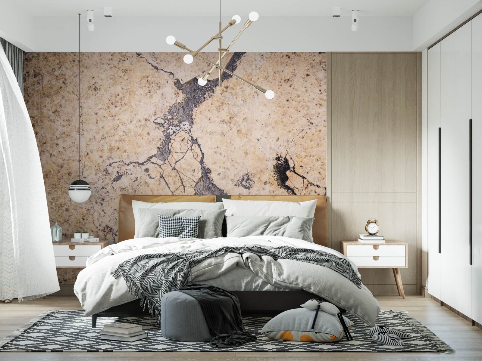 Фотошпалери вінтажна абстракція з піску