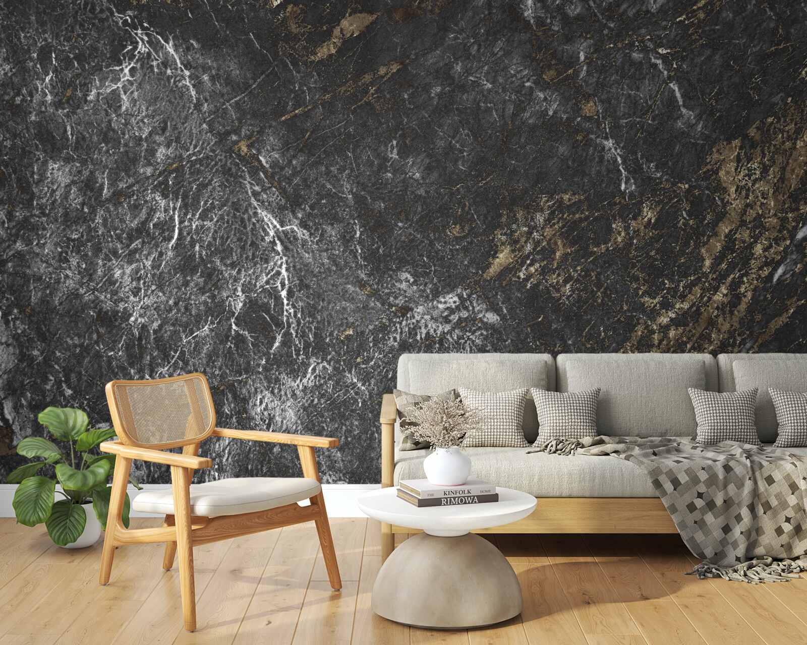 Фотошпалери сірий мармуровий фон