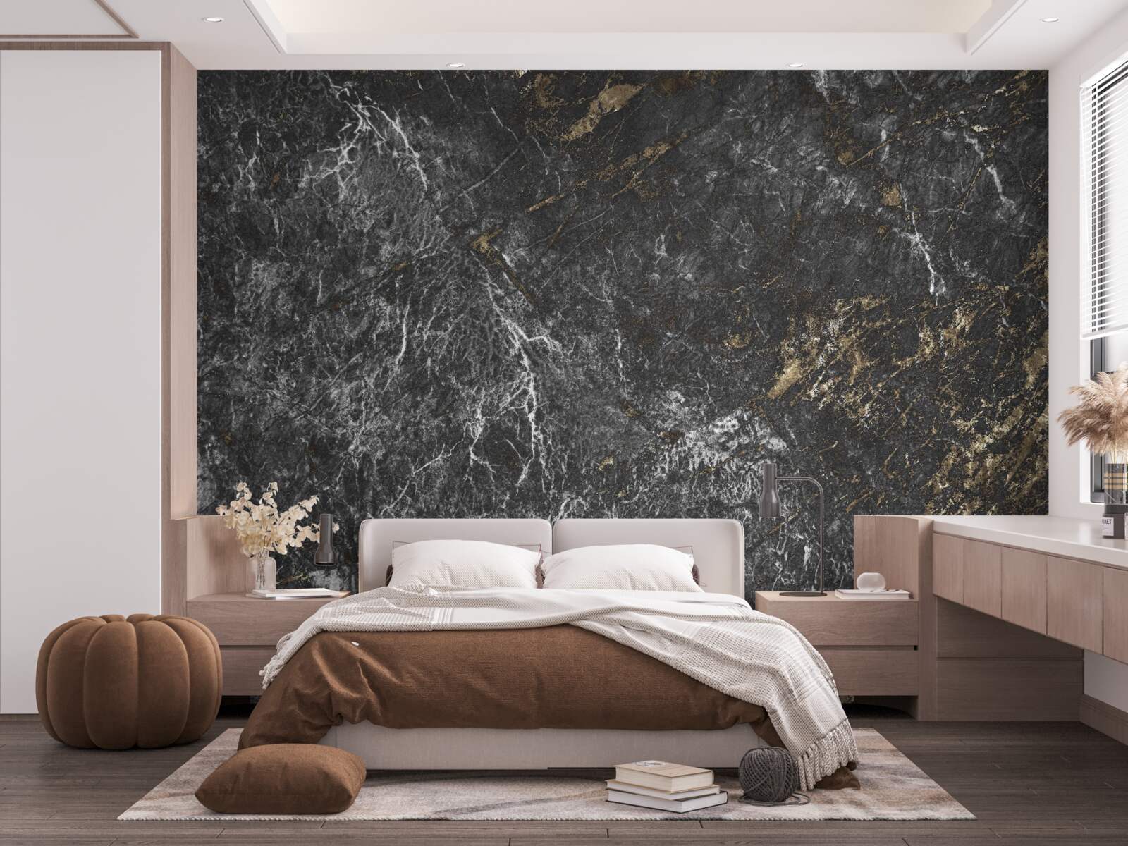 Фотошпалери сірий мармуровий фон