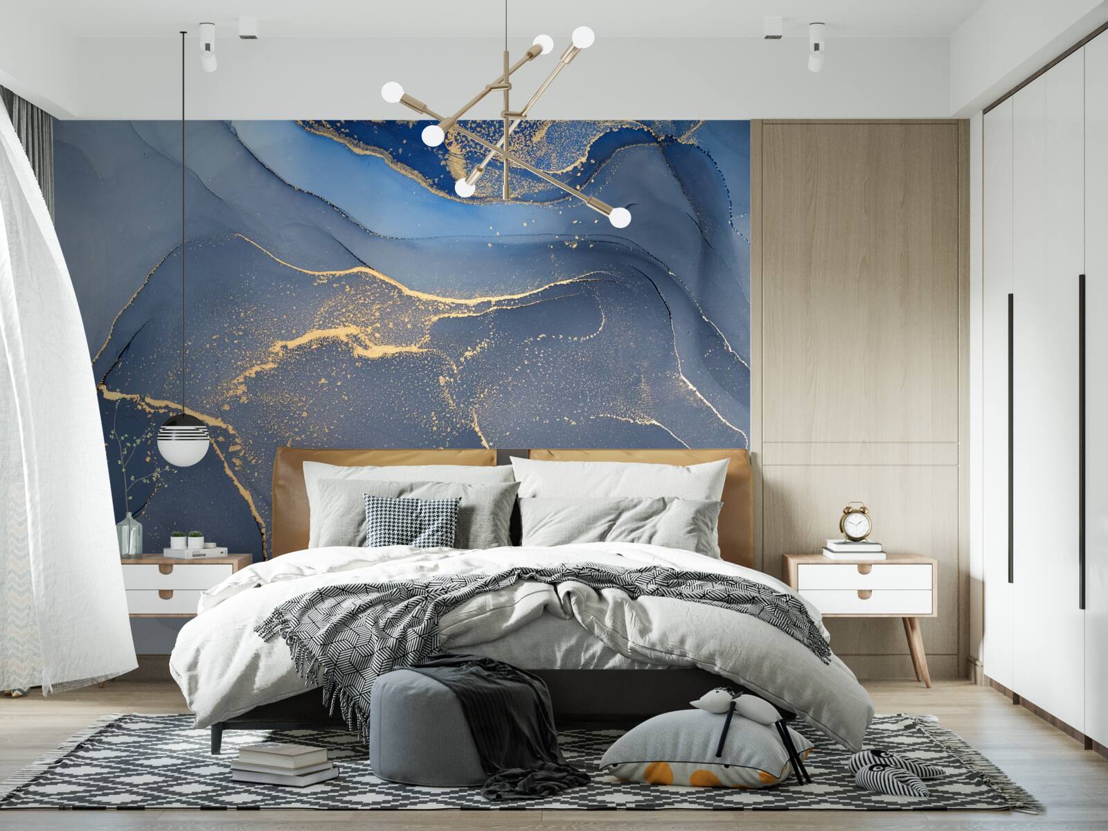 Фотошпалери сіро-блакитне кам'яне море