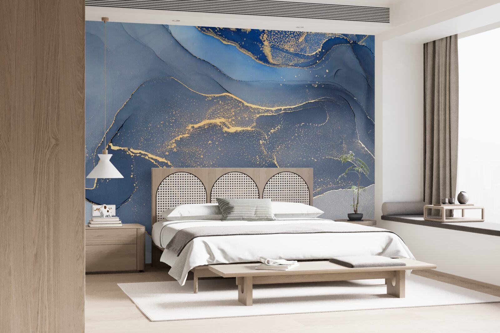 Фотошпалери сіро-блакитне кам'яне море